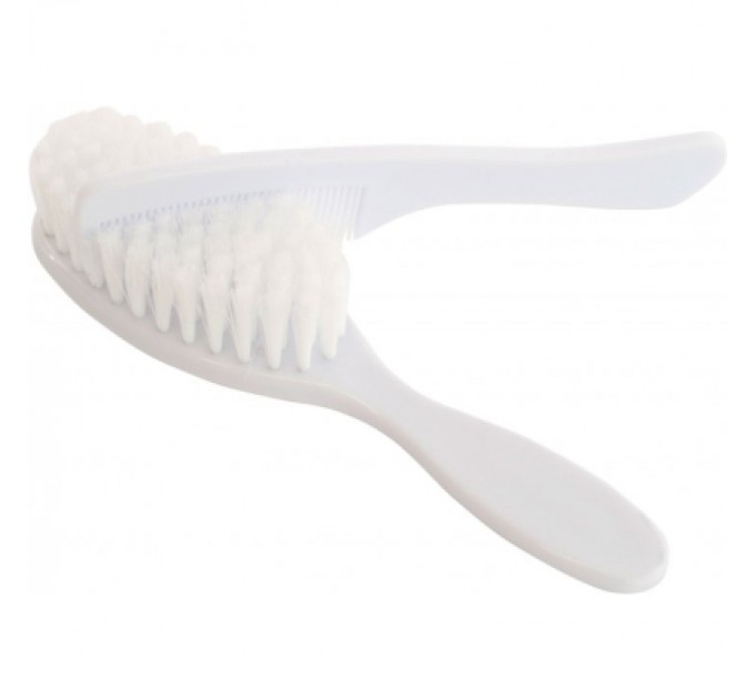 Набір для догляду за дитиною Baby Team гребінець і щітка Білий (7105_білий)