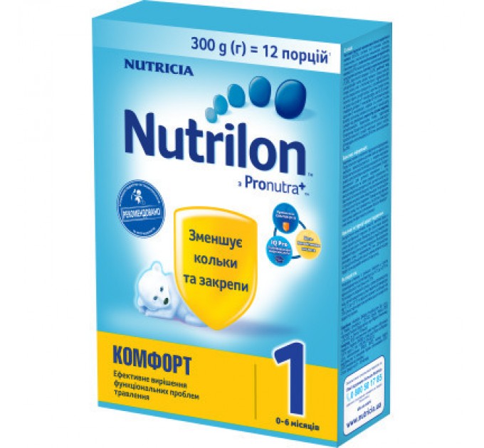Дитяча суміш Nutrilon 1 Комфорт молочна 300 г (5900852038501)