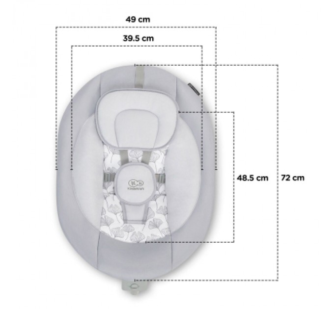 Крісло-гойдалка Kinderkraft Luli Gray (5902533915668)