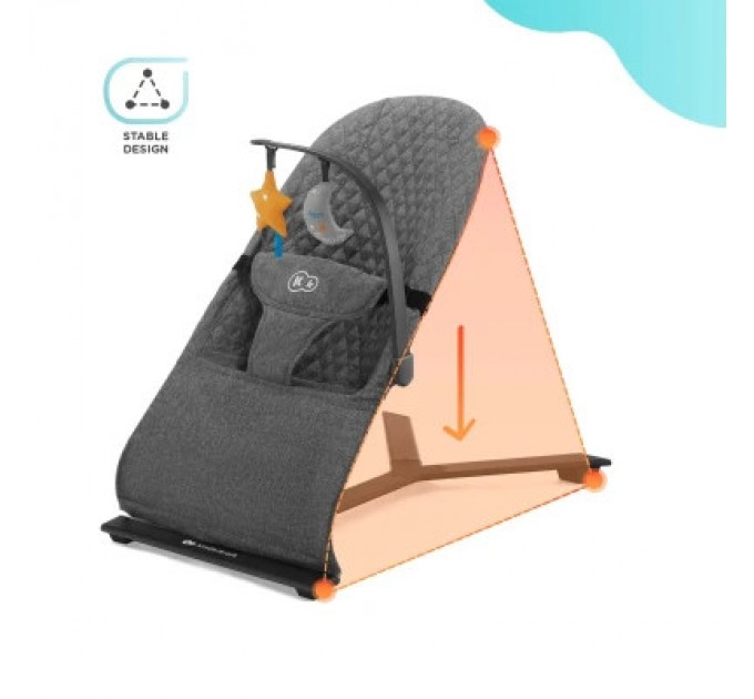 Крісло-гойдалка Kinderkraft Mimi Grey (5902533918355)