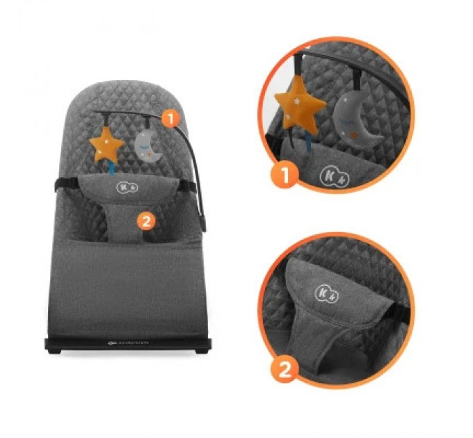 Крісло-гойдалка Kinderkraft Mimi Grey (5902533918355)