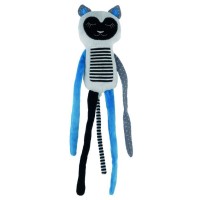 Брязкальце Canpol плюшева сплячий лемур Jungle блакитний (68/059_blu)