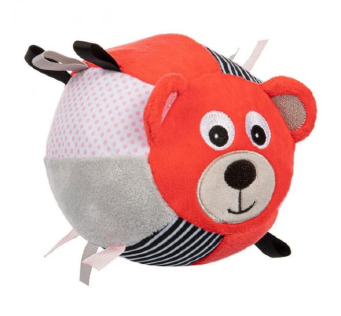 Брязкальце Canpol м'ячик з дзвоником BEARS кораловий (68/074_cor)