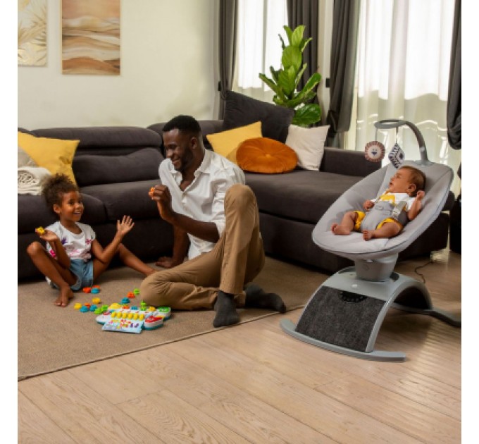 Крісло-гойдалка Chicco Comfy Wave light gray (79890.16)