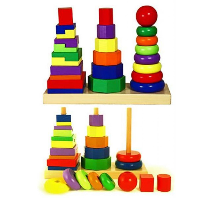 Viga Toys Розвиваюча іграшка Viga Toys Пирамидка (50567)