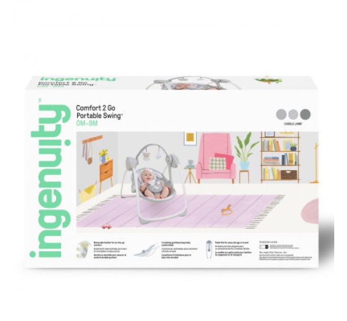 Крісло-гойдалка Ingenuity Comfort 2 Go – Cuddle Lamb (12184)