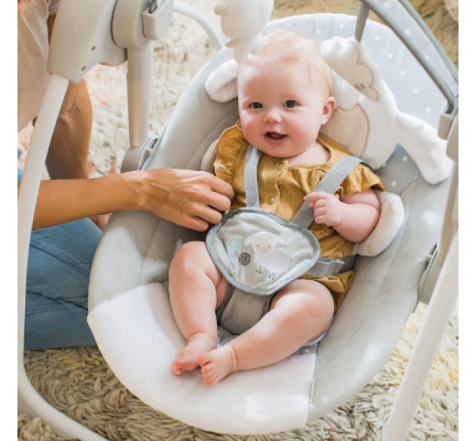 Крісло-гойдалка Ingenuity Comfort 2 Go – Cuddle Lamb (12184)