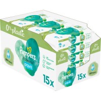 Дитячі вологі серветки Pampers Harmonie Aqua 15 пачок x 48 шт (8006540510247)