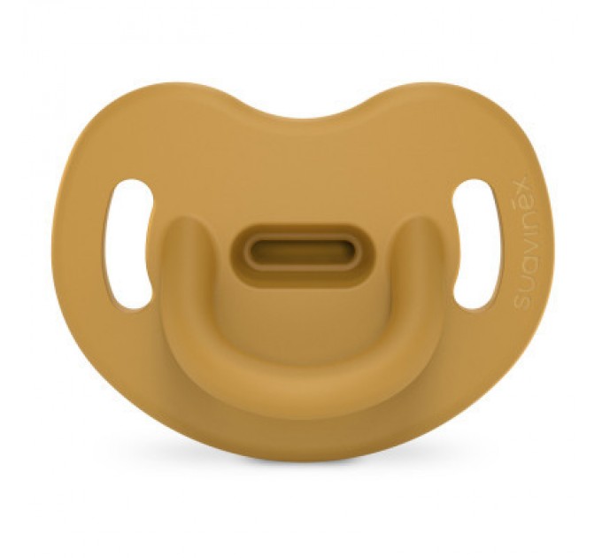 Пустушка Suavinex Colour Essence 0-6 міс, анатомічна силіконова, жовтий (308083)