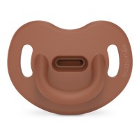 Пустушка Suavinex Colour Essence 0-6 міс, анатомічна силіконова, коричнева (308082)