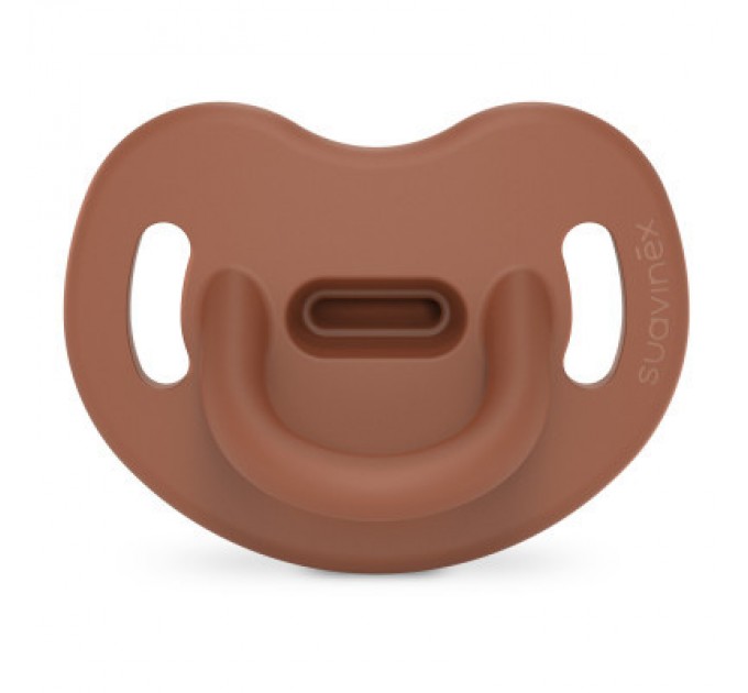 Пустушка Suavinex Colour Essence 0-6 міс, анатомічна силіконова, коричнева (308082)