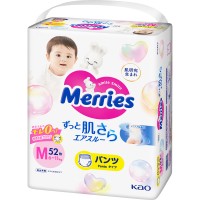 Підгузки Merries Трусики Super Jumbo M 6-11 кг 52 шт (4901301418579)