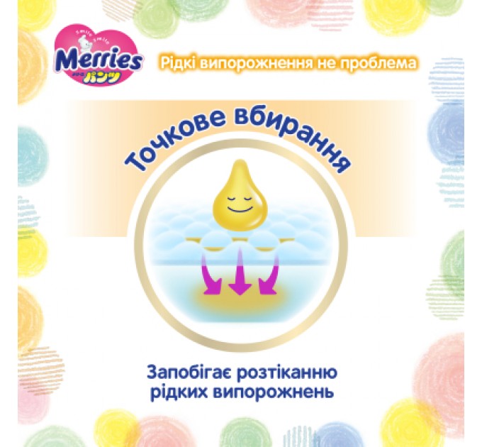 Підгузки Merries Трусики Super Jumbo M 6-11 кг 52 шт (4901301418579)
