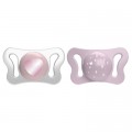 Chicco Пустушка Chicco Physioforma Micro силіконова від 0 до 2 місяців Для дівчаток 2 шт (75126.11)