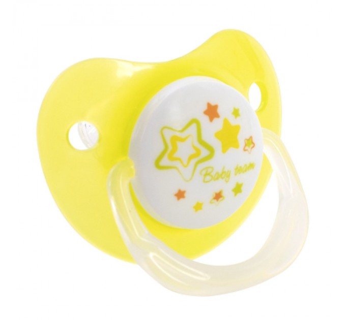 Baby Team Пустушка Baby Team Силіконова ортодонтична від народження (4824428030014)