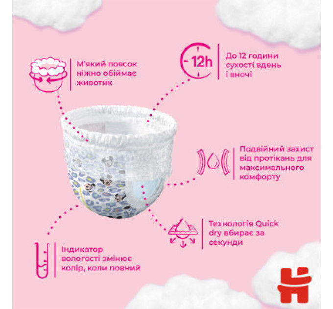 Huggies Підгузки Huggies Pants 4 (9-14 кг) для дівчаток 72 шт (5029053564098)