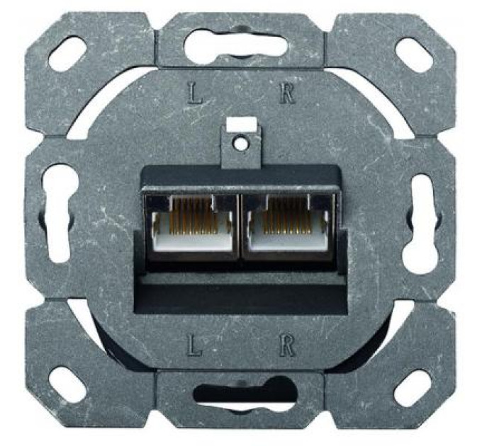 Digitus Комп'ютерна розетка Digitus 2xRJ45 FTP, для прихованої проводки (DN-9005-N)