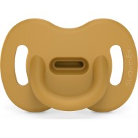 Пустушка Suavinex Colour Essence силіконова фізіологічна, 0-6 міс. жовта (308095)