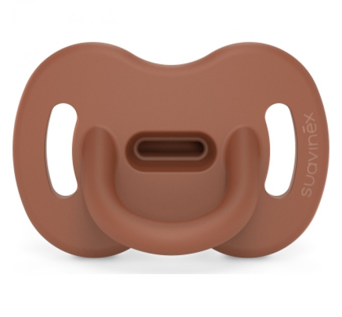 Пустушка Suavinex Colour Essence силіконова фізіологічна, 0-6 міс. коричнева (308094)