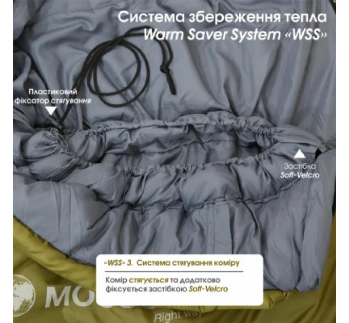 Спальний мішок Mousson RINGO R Olive (10163)