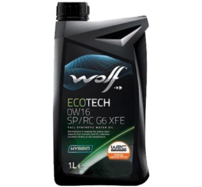 Моторна олива Wolf ECOTECH 0W16 SP/RC G6 XFE 1л (1047248)