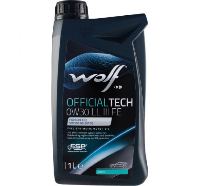 Моторна олива Wolf OFFICIALTECH 0W30 LL III FE 1л (1044342)
