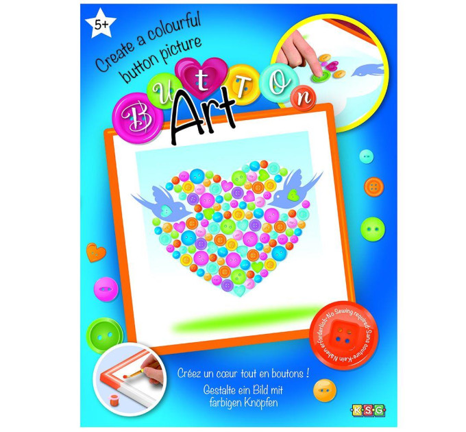 Sequin Art Набір для творчості Sequin Art BUTTON Heart (SA1527)