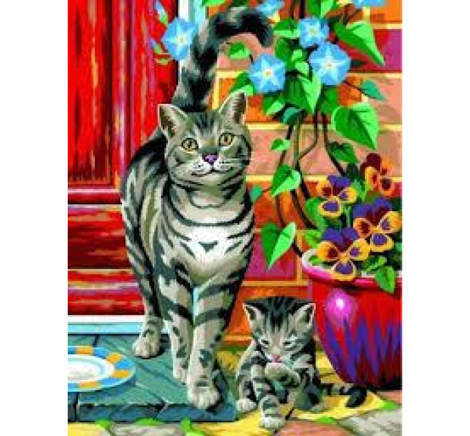 Sequin Art Картина по номерам Sequin Art PAINTING BY NUMBERS JUNIOR-PAIRS Cats (SA0213)