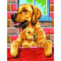 Sequin Art Набір для творчості Sequin Art PAINTING BY NUMBERS JUNIOR-PAIRS Dogs (SA0214)