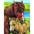 Sequin Art Набір для творчості Sequin Art PAINTING BY NUMBERS JUNIOR-PAIRS Horses (SA0215)