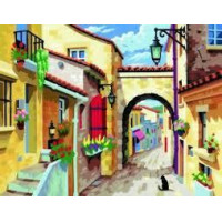 Набір для творчості Sequin Art AINTING BY NUMBERS SENIOR A Quiet Street (SA0129)
