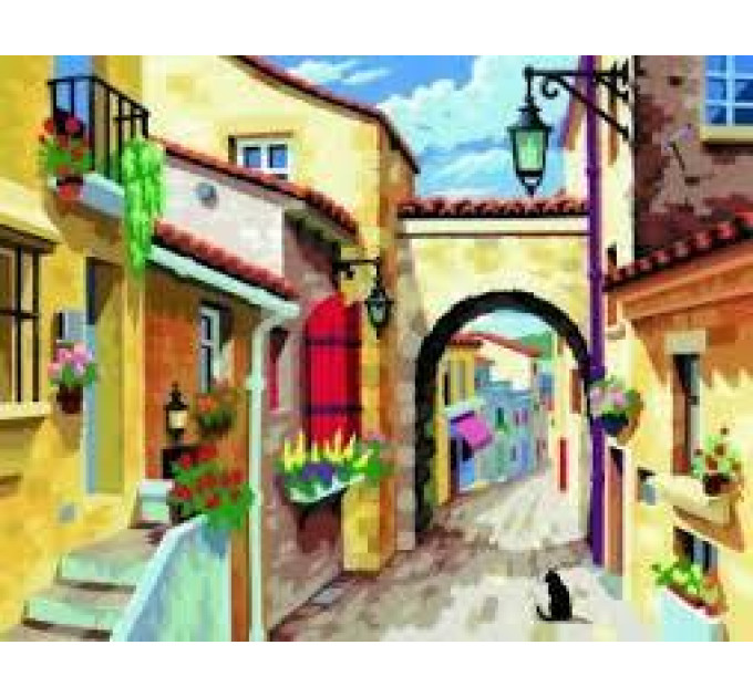 Sequin Art Набір для творчості Sequin Art AINTING BY NUMBERS SENIOR A Quiet Street (SA0129)