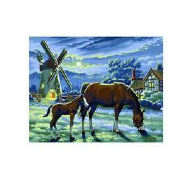 Sequin Art Набір для творчості Sequin Art PAINTING BY NUMBERS SENIOR Evening Pasture (SA0429)