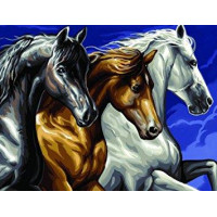 Набір для творчості Sequin Art PAINTING BY NUMBERS SENIOR Wild Horses (SA1040)