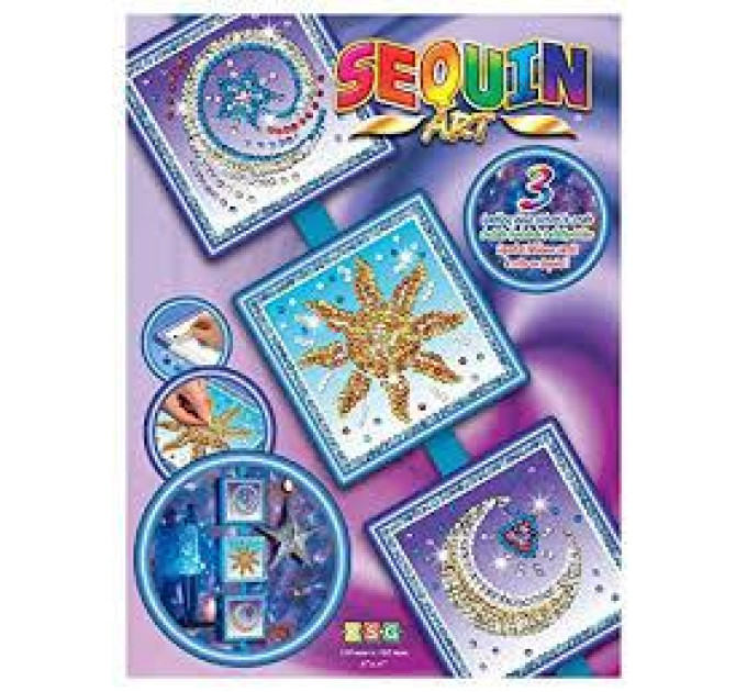 Sequin Art Набір для творчості Sequin Art SEASONS Cosmic ,Sun,Moon and Stars (SA1511)