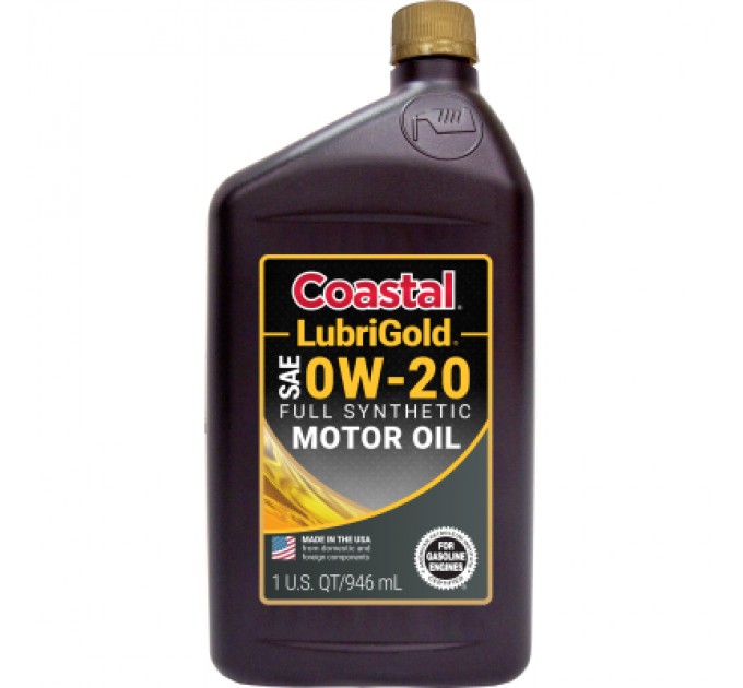 Моторна олива Coastal LubriGold Full Synthetic 0W20, 0,946л