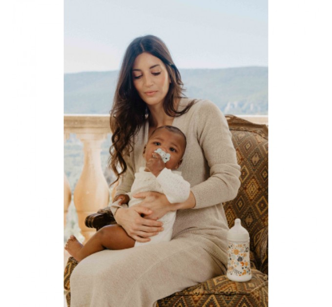 Пустушка Suavinex Wonderland у формі метелика, 0-6 міс. блакитна з малюнком (308776)