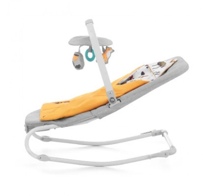 Крісло-гойдалка Kinderkraft шезлонг Felio 2 Forest Yellow (5902533921102)