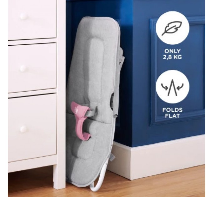 Крісло-гойдалка Kinderkraft шезлонг Felio 2 Peony Rose (5902533921096)