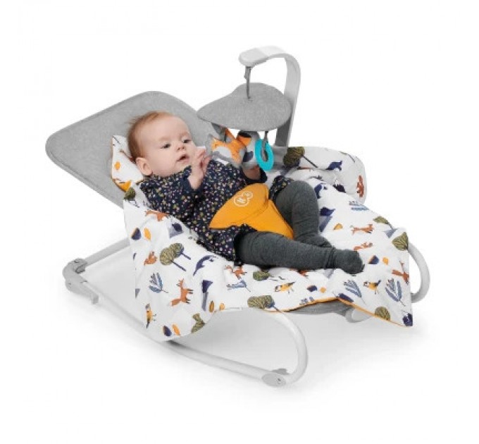 Крісло-гойдалка Kinderkraft шезлонг Felio 2 Peony Rose (5902533921096)