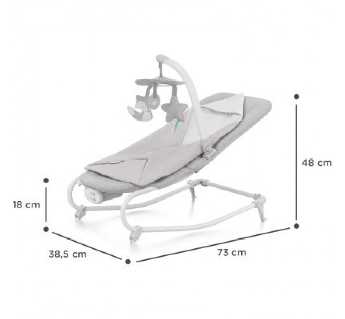 Крісло-гойдалка Kinderkraft Felio 2 Stone Grey (5902533921119)