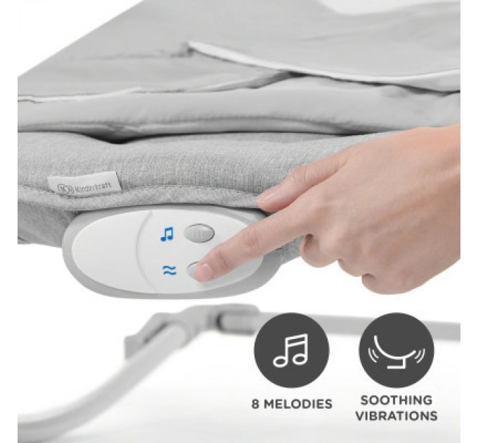 Крісло-гойдалка Kinderkraft Felio 2 Stone Grey (5902533921119)