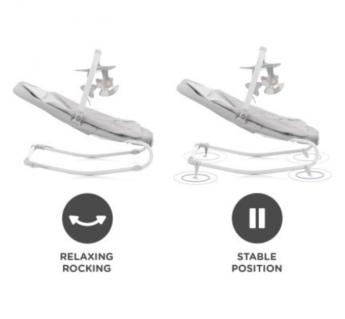 Крісло-гойдалка Kinderkraft Felio 2 Stone Grey (5902533921119)