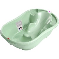 Ванночка Ok Baby Onda з анатомічною гіркою і термодатчиком, зелений (38231200)