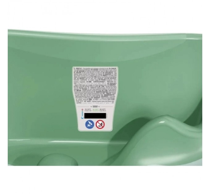 Ok Baby Ванночка Ok Baby Onda з анатомічною гіркою і термодатчиком, зелений (38231200)