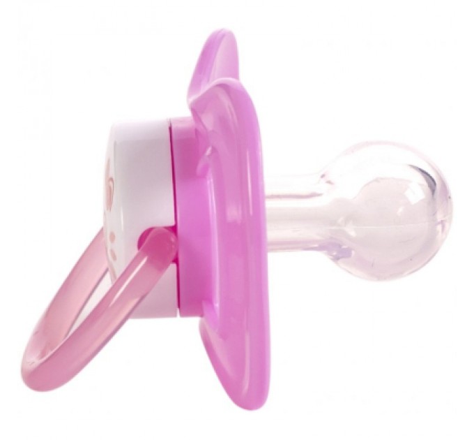 Пустушка Baby Team силіконова вишнеподібної форми 0+ міс (3003_рожевий)