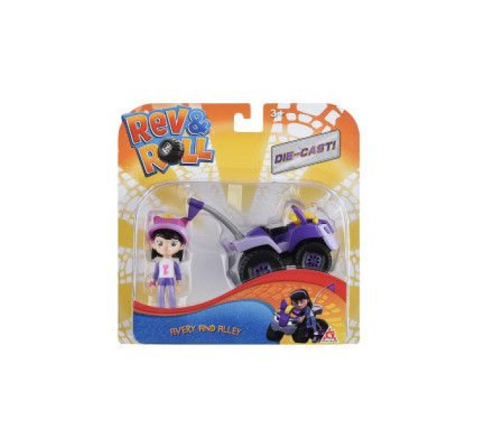 Rev&Roll Ігровий набір Rev&Roll Рев та Рамбл DieCast Ейвері та Еллі (EU881021)