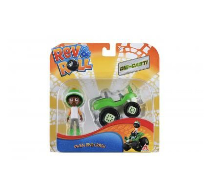 Rev&Roll Ігровий набір Rev&Roll Рев та Рамбл DieCast Овен та Краш (EU881041)