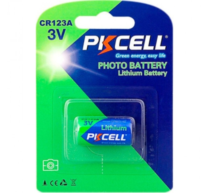 PkCell Батарейка CR 123A 3V Lithium PkCell (CR123A-1B)