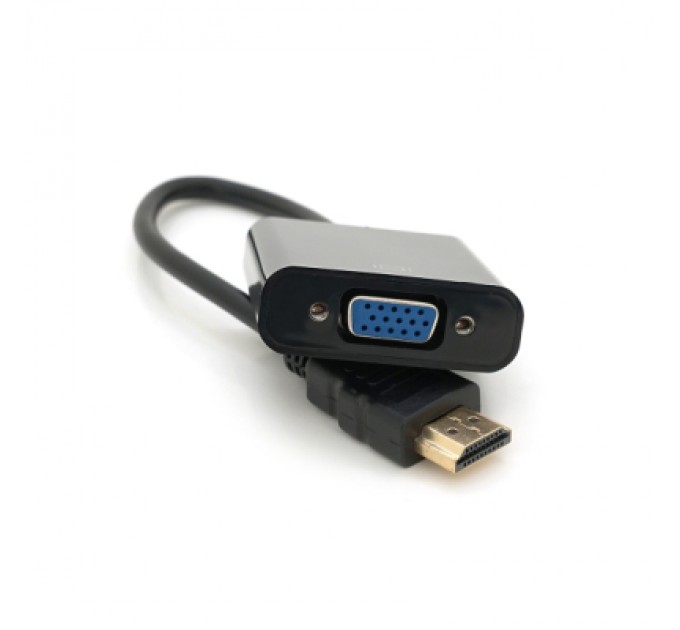 Перехідник HDMI M to VGA F 0.1m 4K/2K black Voltronic (YT-C-HDMI(M)/VGA(F)-B)